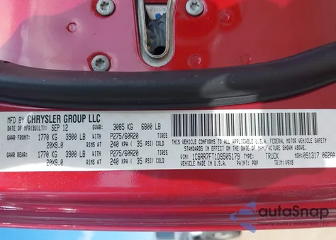 2013 Ram 1500 Express from USA, damaged, VIN 1C6RR7FT1DS505179